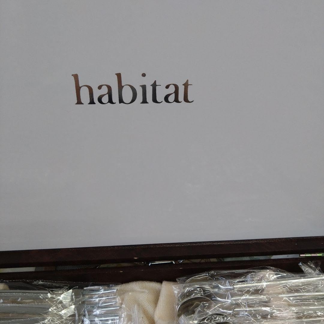 habitatカトラリーセット ステンレス製32本 木製ケース付き